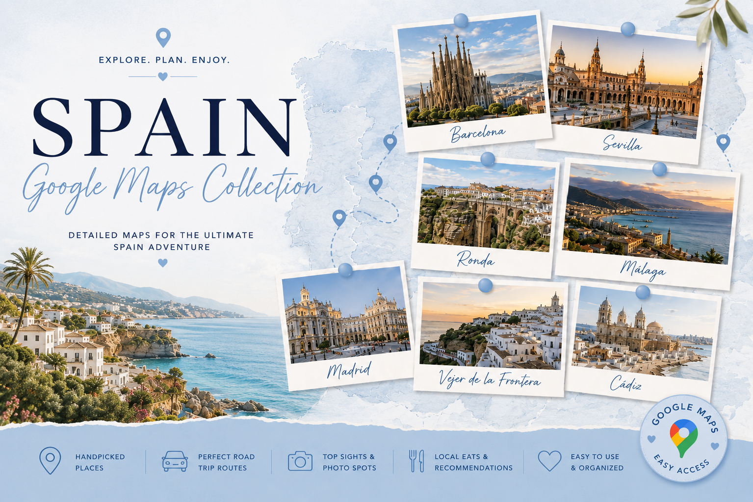 Spain - Interactive City Maps