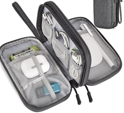 Electronic Organizer Travel Cable Accessories Bag, Electronic Organizer Case, Waterproof Electronic Accessories Organizer Bag for Power Bank, Charging Cords, USB Cable