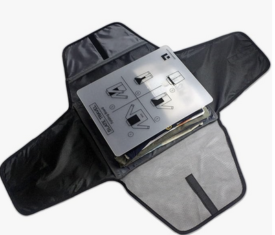Slate Travel Garment Folder - 17" Packing Folder - Wrinkle Free Luggage Organizer