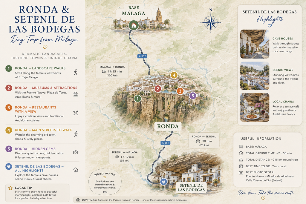 Ronda & Setenil Interactive Map - Andalucía, Spain