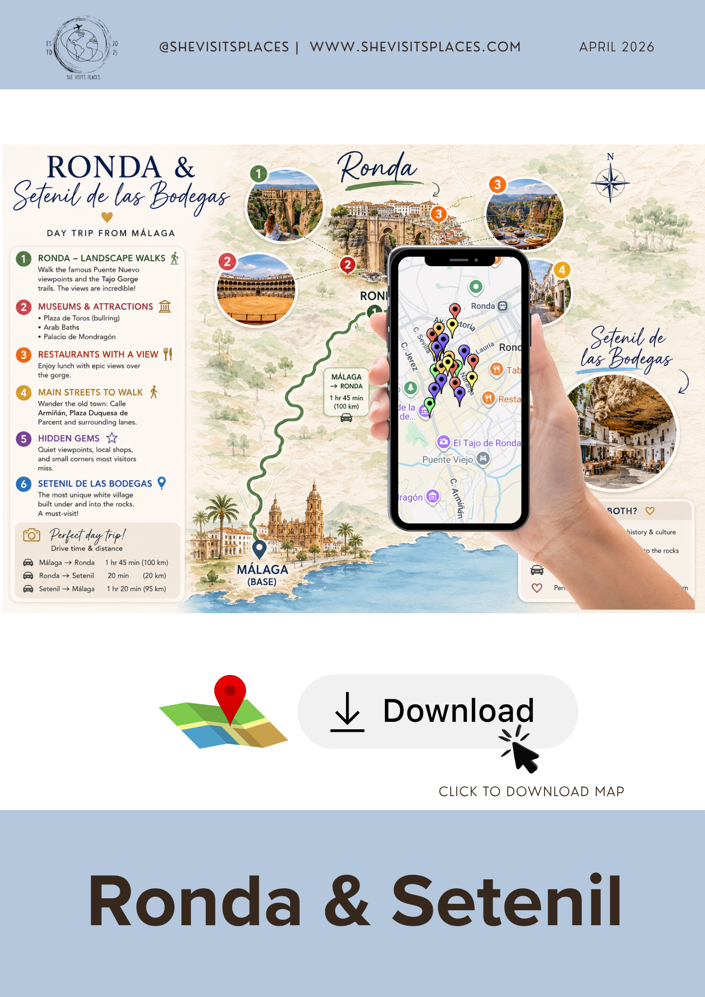 Ronda & Setenil Interactive Map - Andalucía, Spain